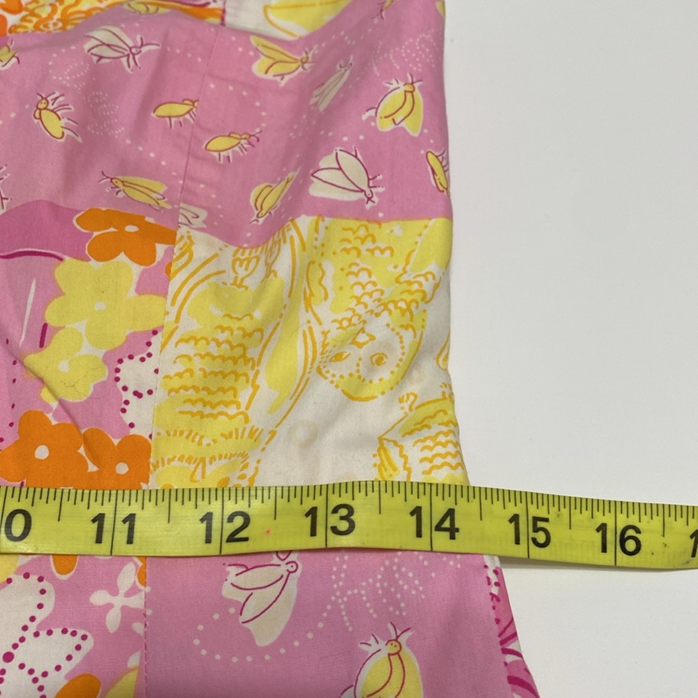 Vintage Lily Pulitzer Strapless Patchwork Dress - Picture 10 of 14